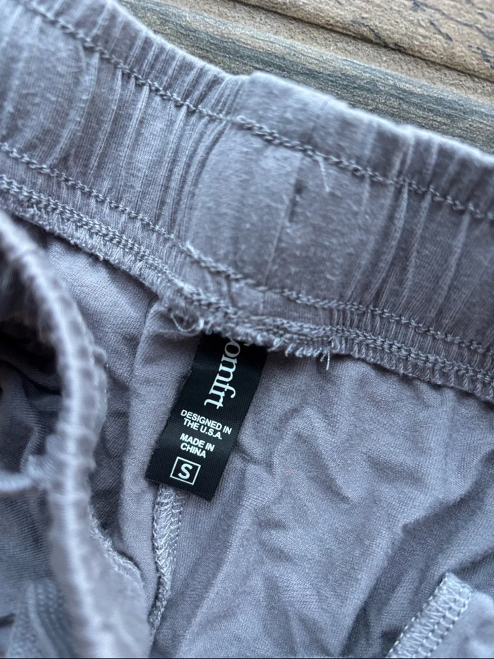 Comfrt Light Gray Women's Lounge Pajama Pants with Drawstring - Picture 3 of 4